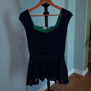 Anthropologie postmark peplum blouse